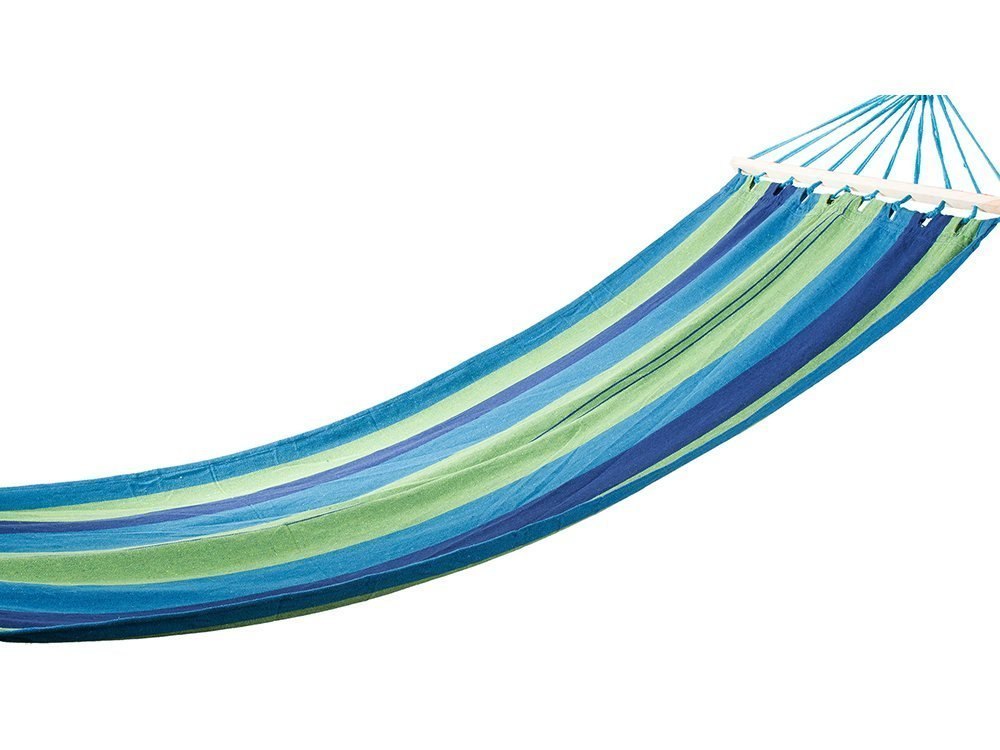 KLASYCZNY HAMAK W PASKI OGRODOWY WISZĄCY ZE STELAŻEM